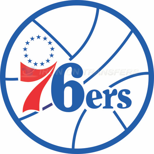 Philadelphia 76ers Iron-on Stickers (Heat Transfers)NO.1147